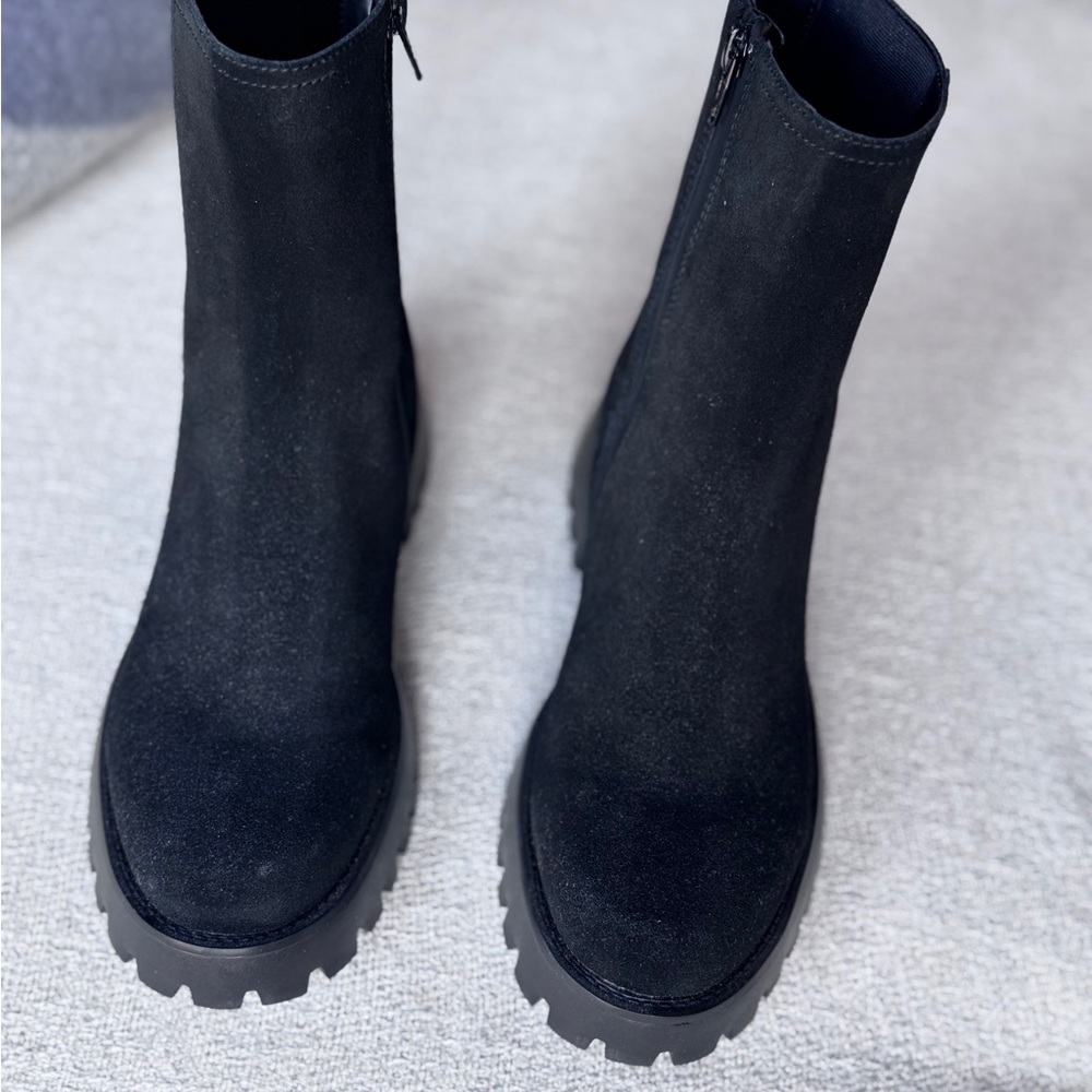 Vaneli Black Suede Zalika Ankle Boots